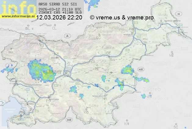 Radarska karta padavin