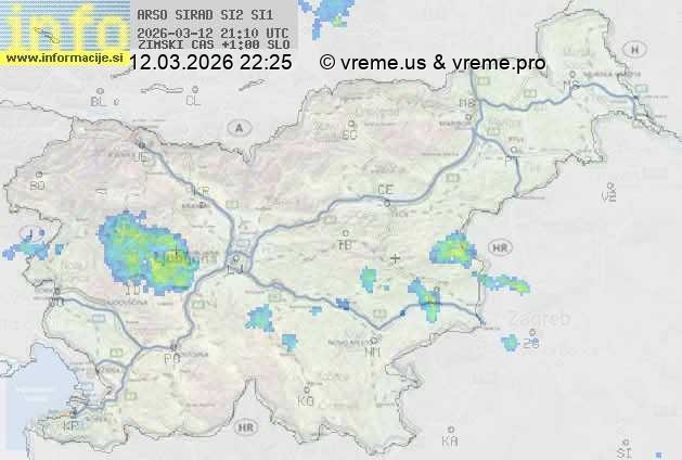 Radarska karta padavin