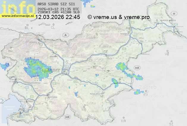 Radarska karta padavin