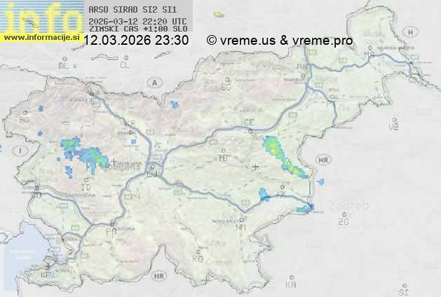 Radarska karta padavin