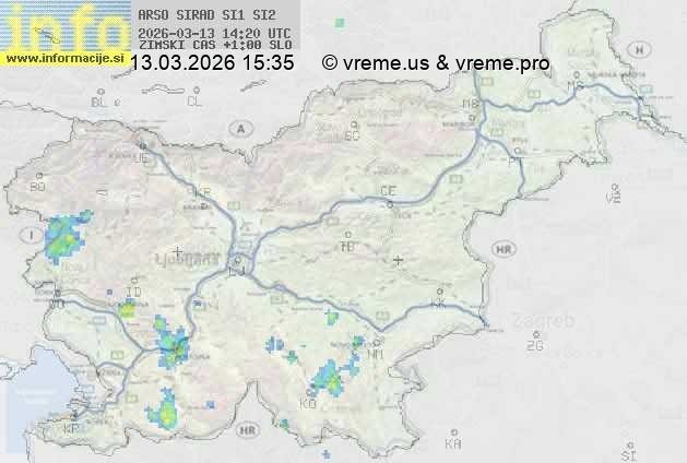 Radarska karta padavin