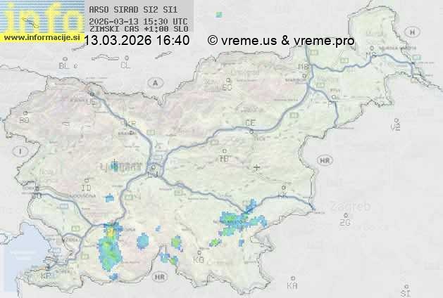Radarska karta padavin