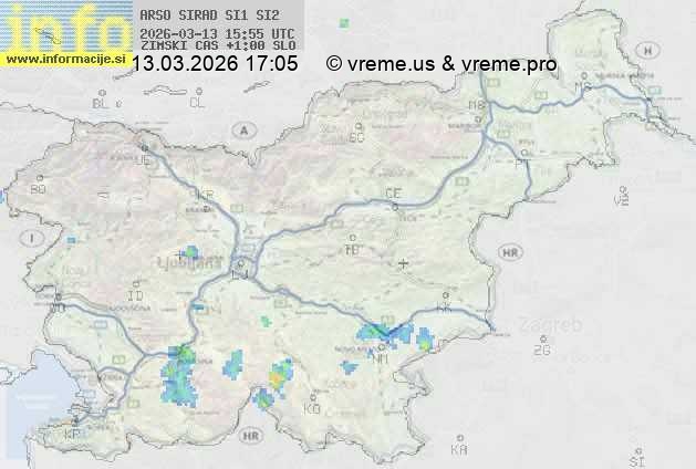 Radarska karta padavin
