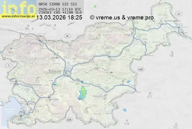 Radarska karta padavin