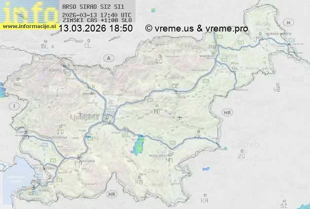 Radarska karta padavin