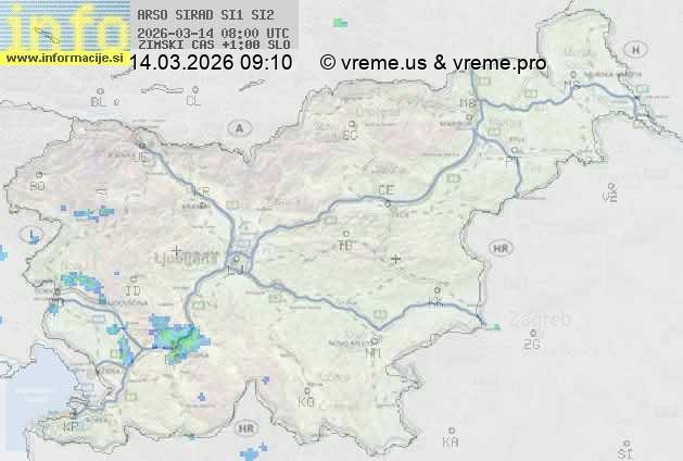 Radarska karta padavin