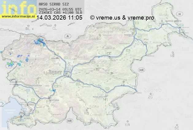 Radarska karta padavin