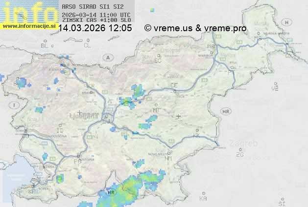 Radarska karta padavin