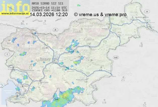 Radarska karta padavin