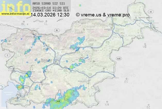 Radarska karta padavin