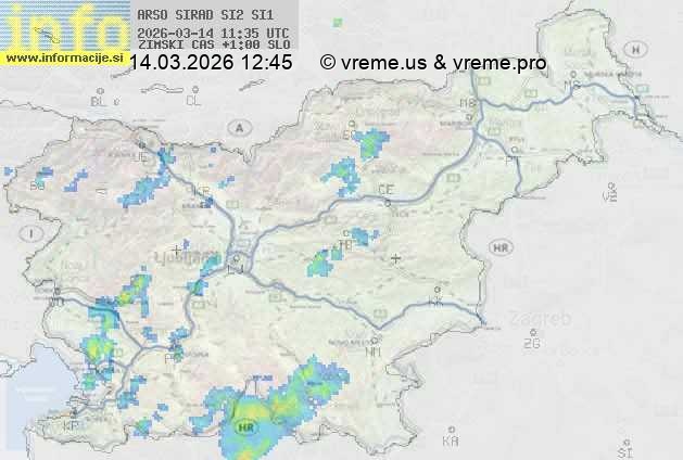Radarska karta padavin