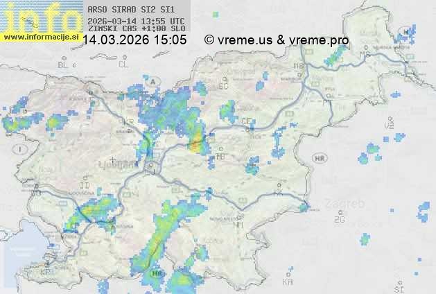 Radarska karta padavin