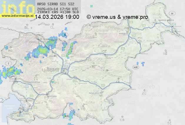 Radarska karta padavin