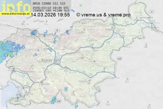 Radarska karta padavin