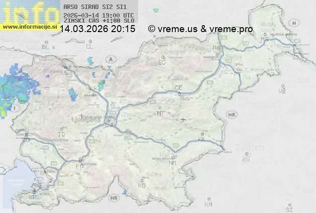 Radarska karta padavin