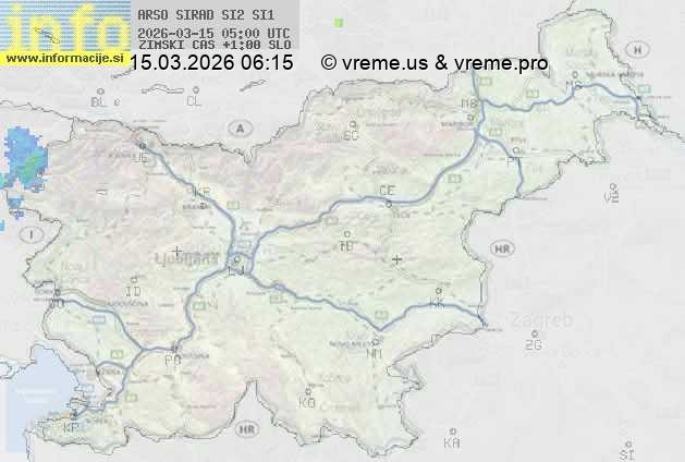 Radarska karta padavin