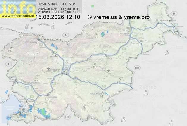 Radarska karta padavin