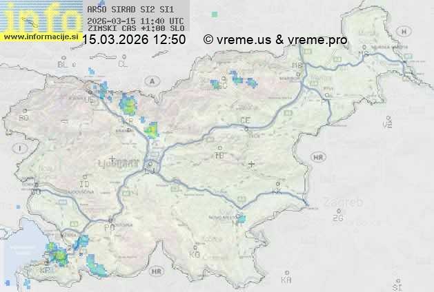 Radarska karta padavin