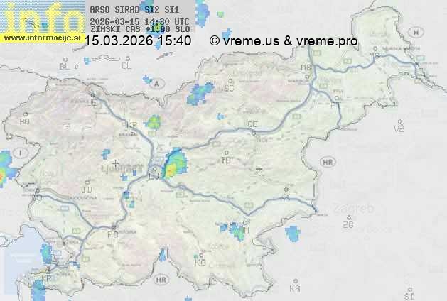 Radarska karta padavin