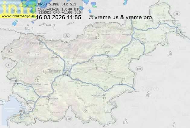 Radarska karta padavin