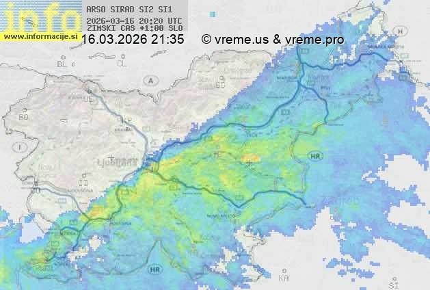 Radarska karta padavin