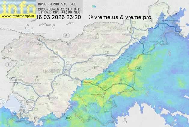 Radarska karta padavin