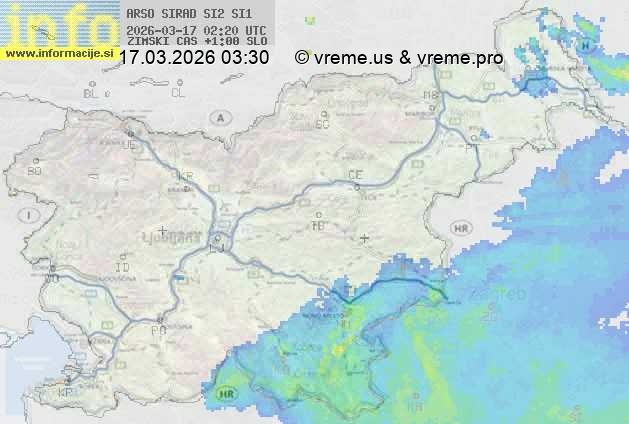 Radarska karta padavin