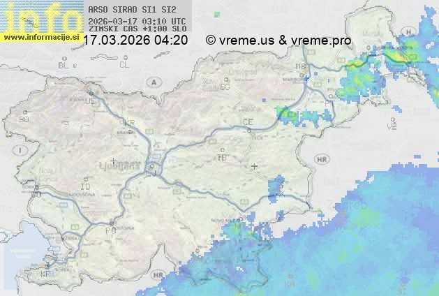Radarska karta padavin