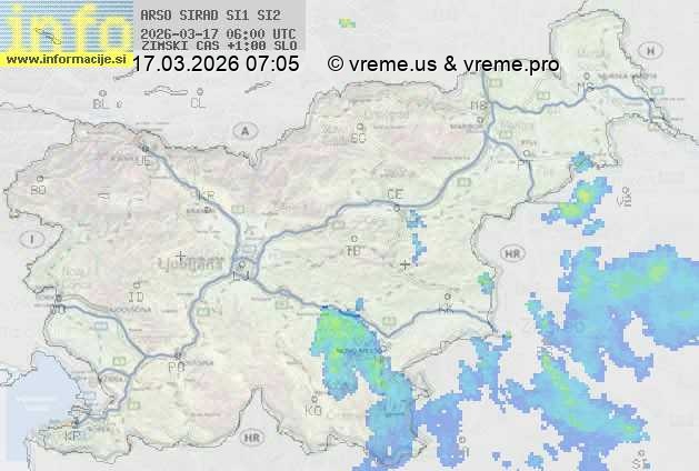 Radarska karta padavin