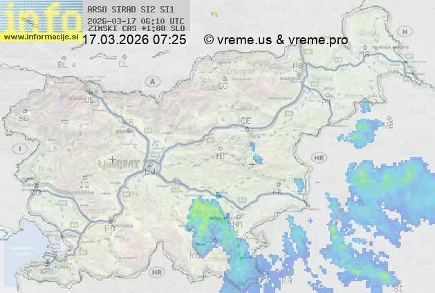 Radarska karta padavin