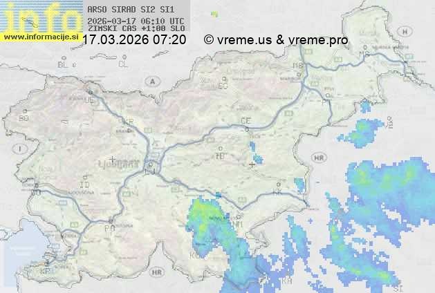 Radarska karta padavin