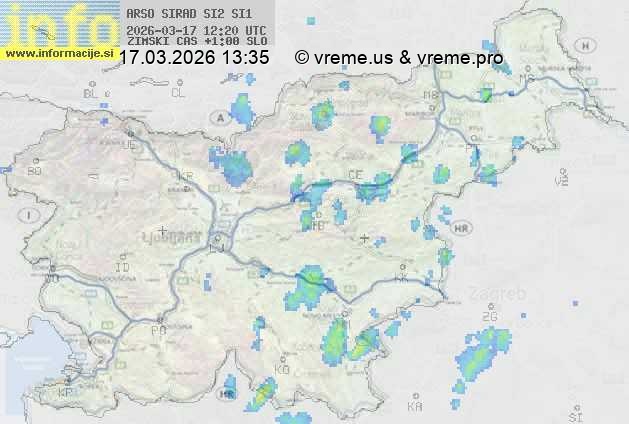 Radarska karta padavin