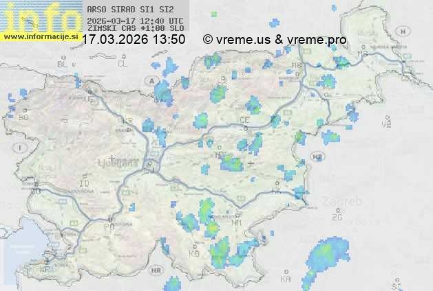 Radarska karta padavin