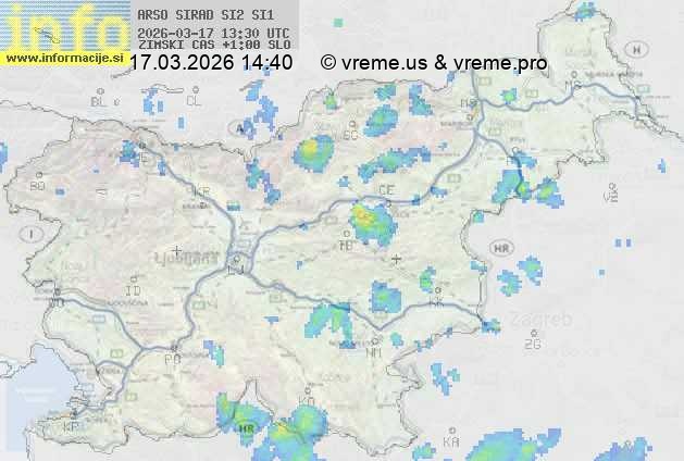 Radarska karta padavin