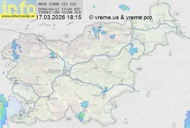 Radarska karta padavin