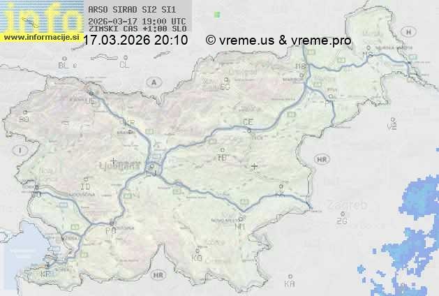 Radarska karta padavin