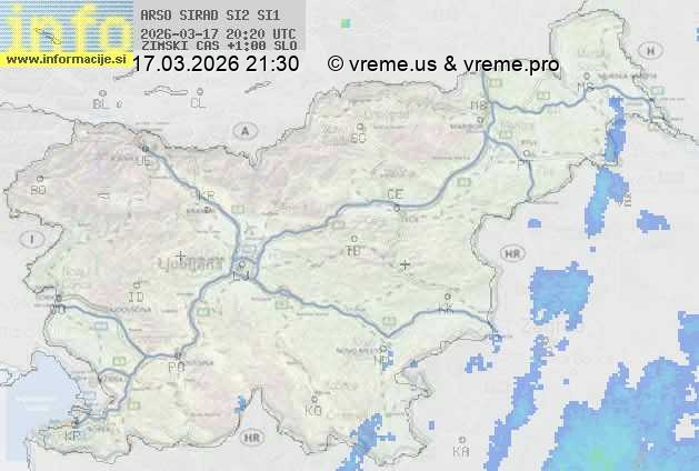 Radarska karta padavin