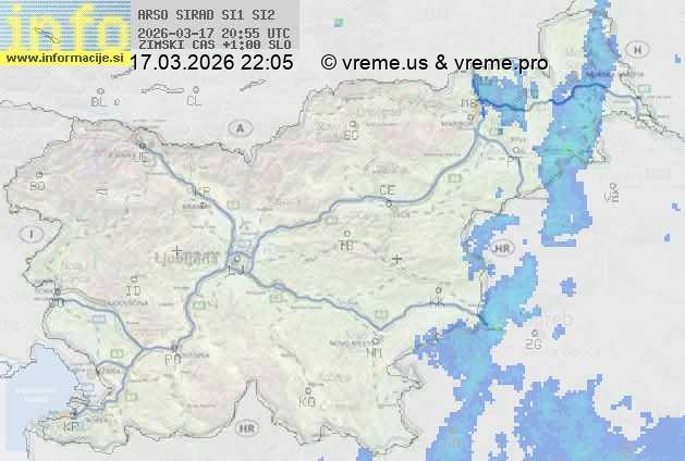 Radarska karta padavin