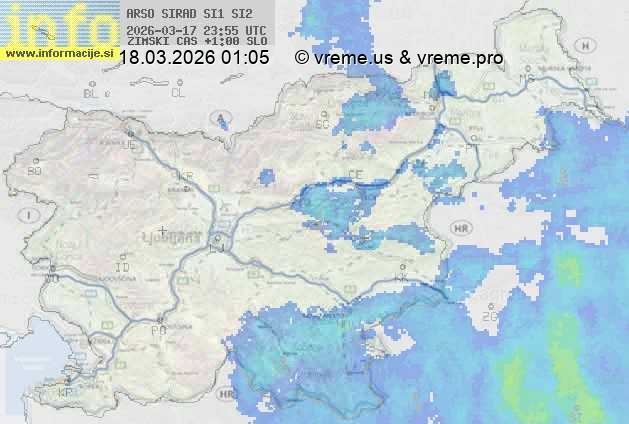 Radarska karta padavin