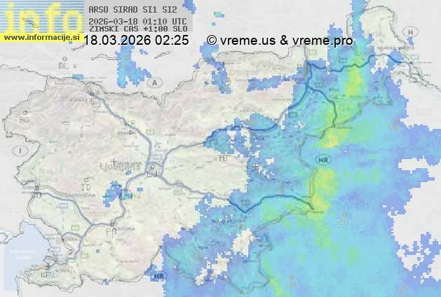 Radarska karta padavin
