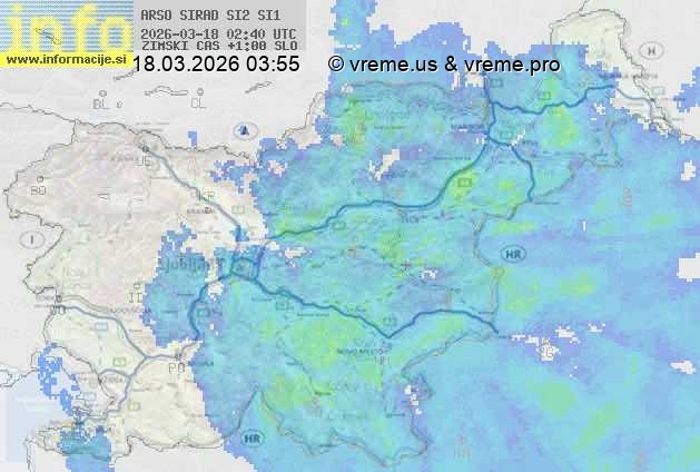 Radarska karta padavin