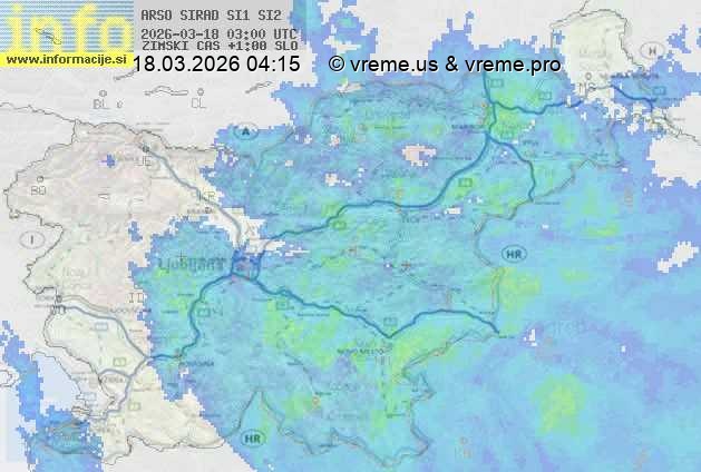 Radarska karta padavin