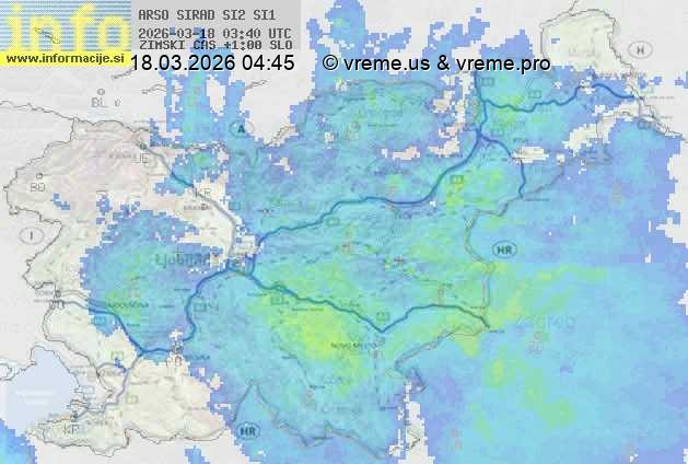 Radarska karta padavin