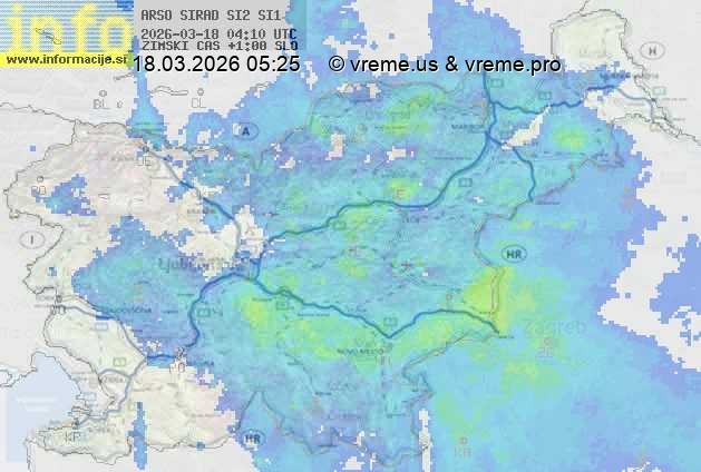 Radarska karta padavin
