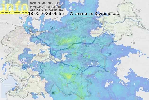 Radarska karta padavin