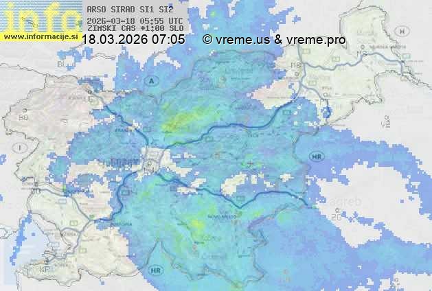 Radarska karta padavin