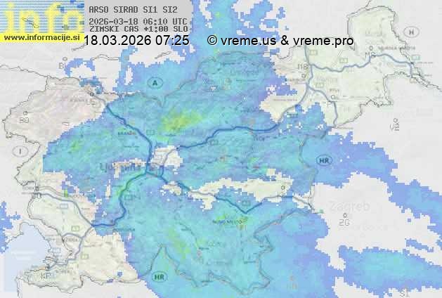 Radarska karta padavin