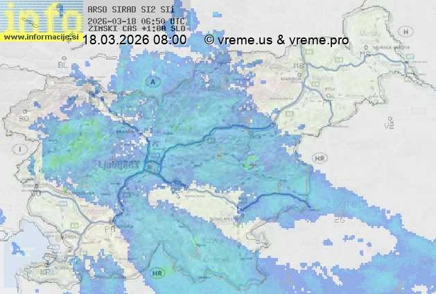 Radarska karta padavin