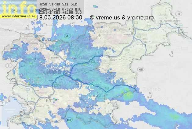 Radarska karta padavin