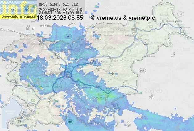 Radarska karta padavin